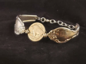 Double Spoon Bracelet - Buffalo Nickel